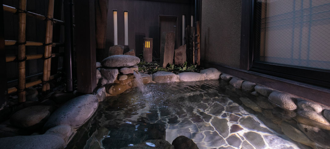 Rock open-air bath + indoor bath